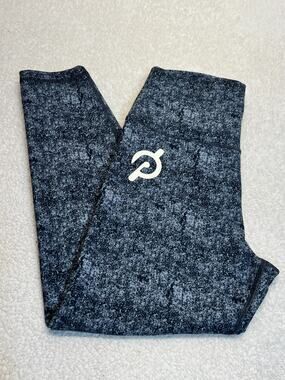 Peloton Womens Leggings Cadence Capri High Waist Heathered Blue, Size M